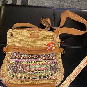 Sakroots Multicolor Woven Crossbody Bag